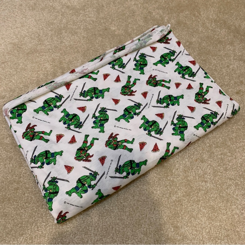 TMNT Ninja Turtles Cotton Fabric Textile 1 Yard Long Tubular Mirage Studio 1991
